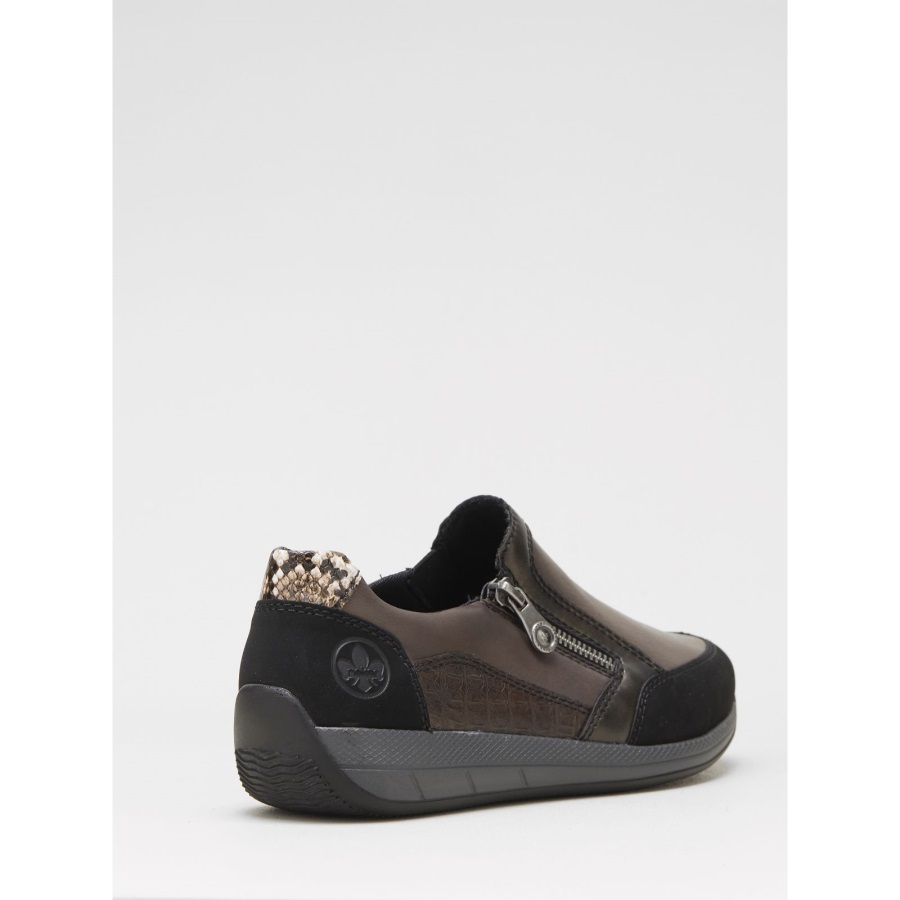 Rieker-lenkkikenkä Vetoketjulla Ruskea