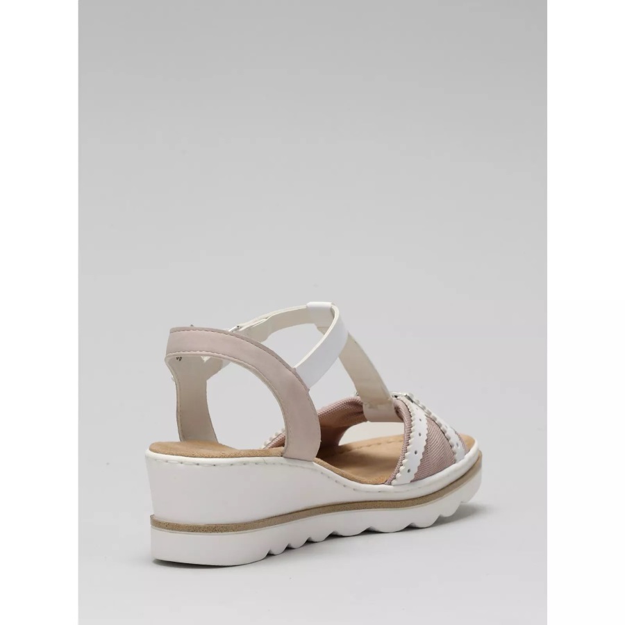 Vaaleanpunainen Rieker Sandaali Lazer-leikkauksella