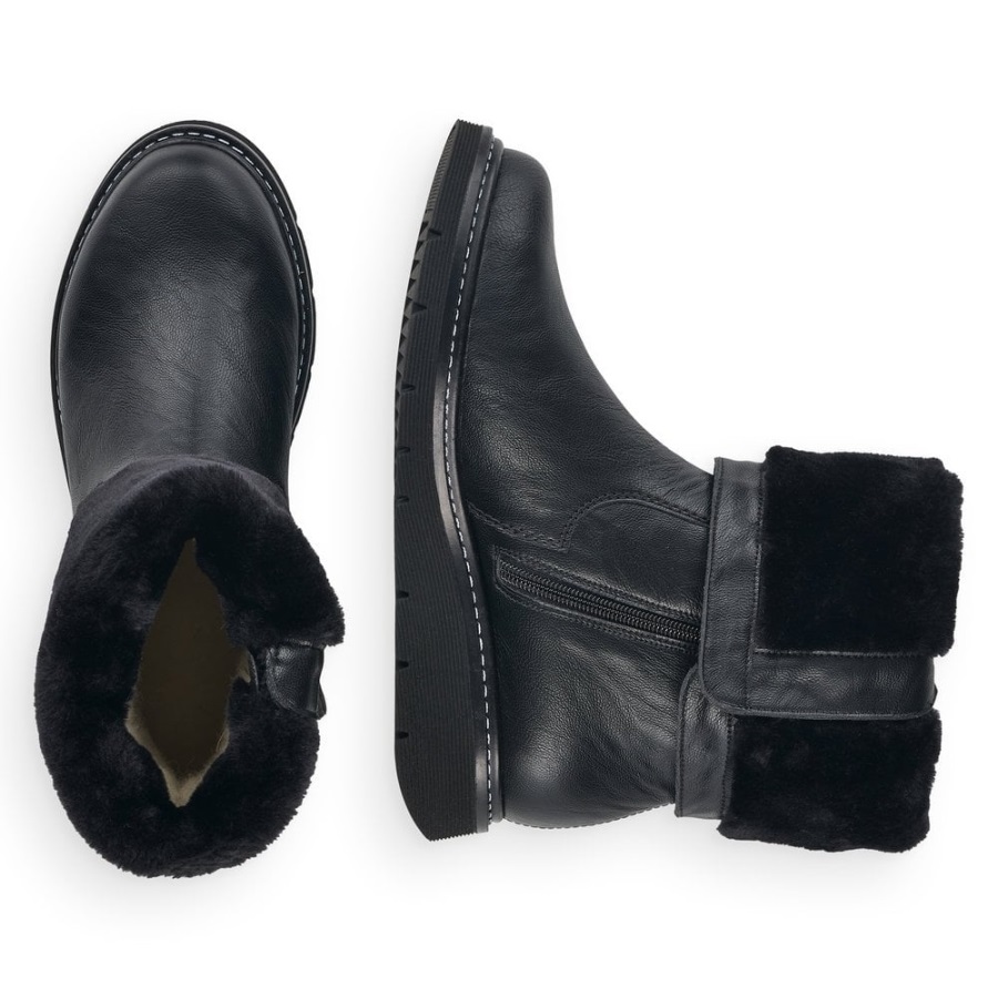 Rieker Mustat Remonte D3976 Naisten Saappaat