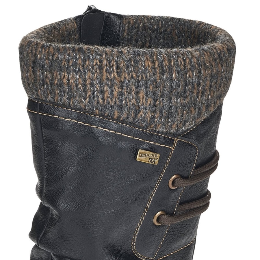 Rieker Mustat Remonte D8478 Naisten Saappaat