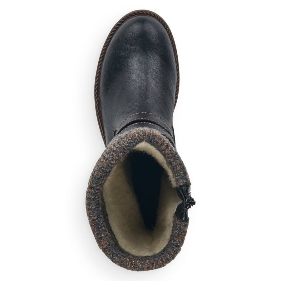 Rieker Mustat Remonte D8478 Naisten Saappaat