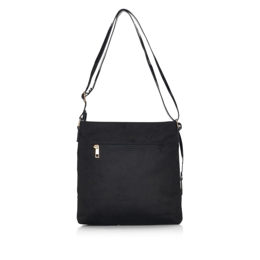 Rieker Musta Remonte Q0705-02 Naisten Musta Vetoketjullinen Laukku