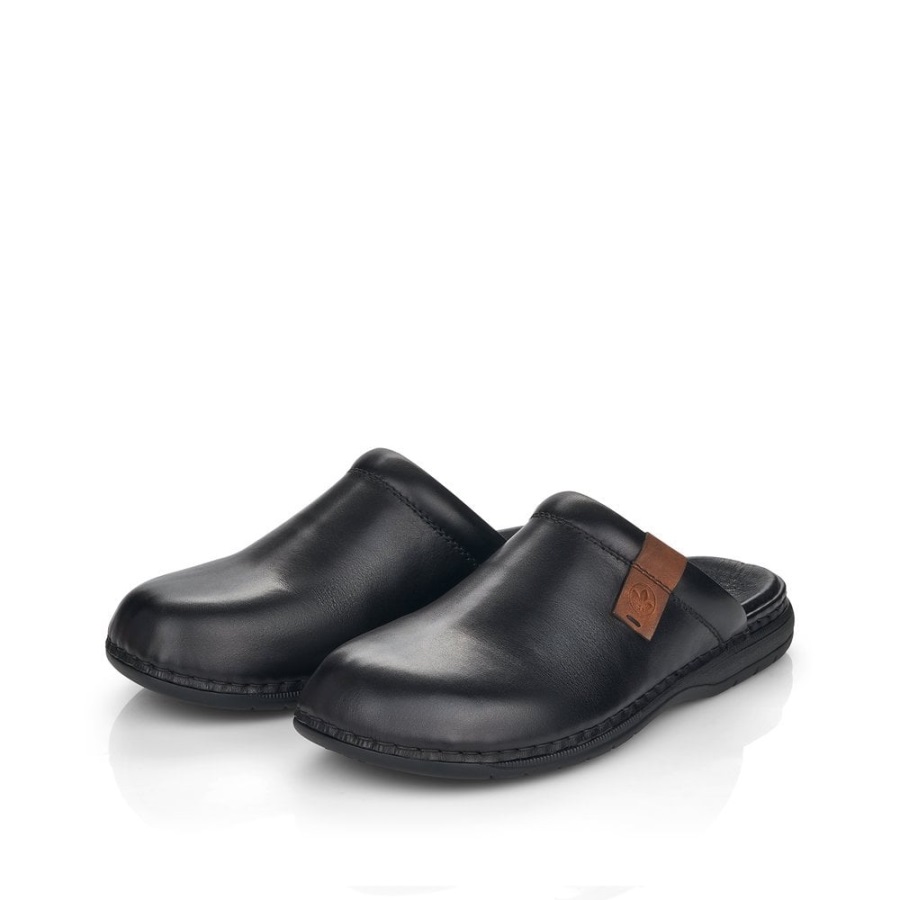 Mustat Rieker 25598 Miesten Sandaalit