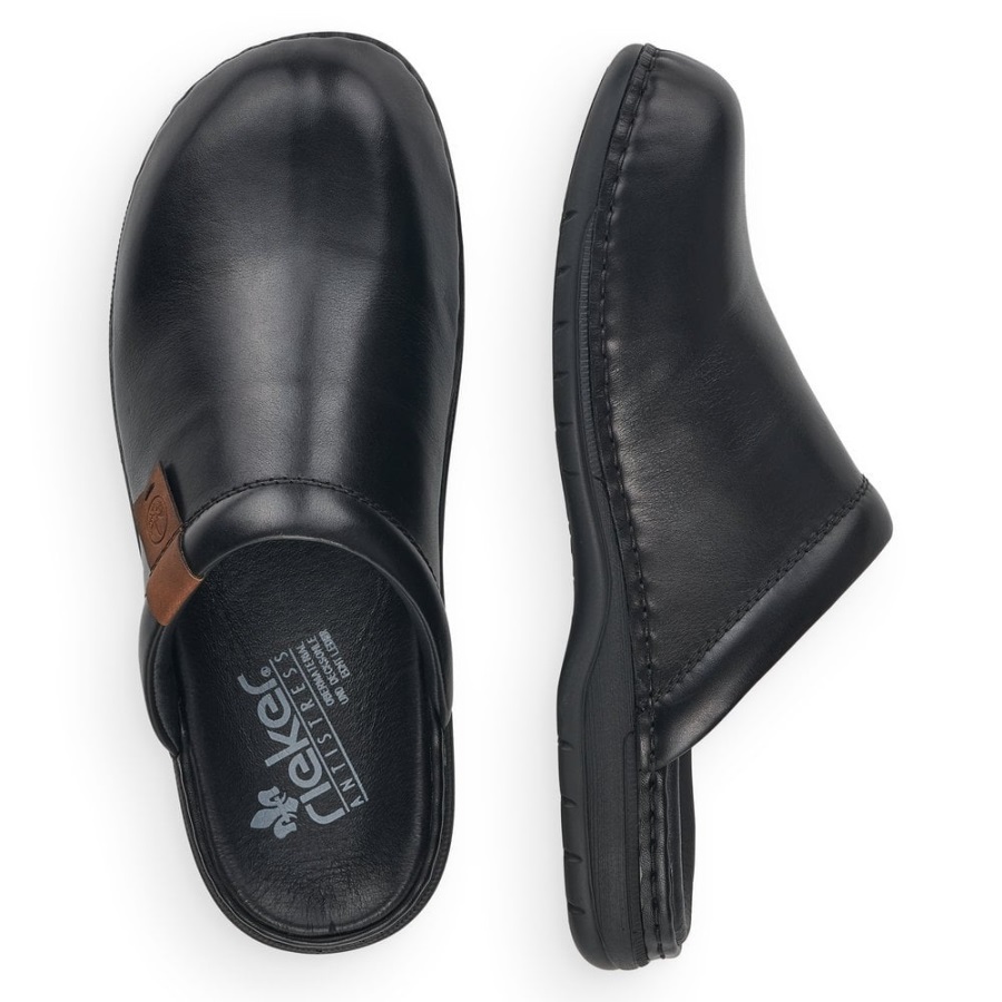 Mustat Rieker 25598 Miesten Sandaalit