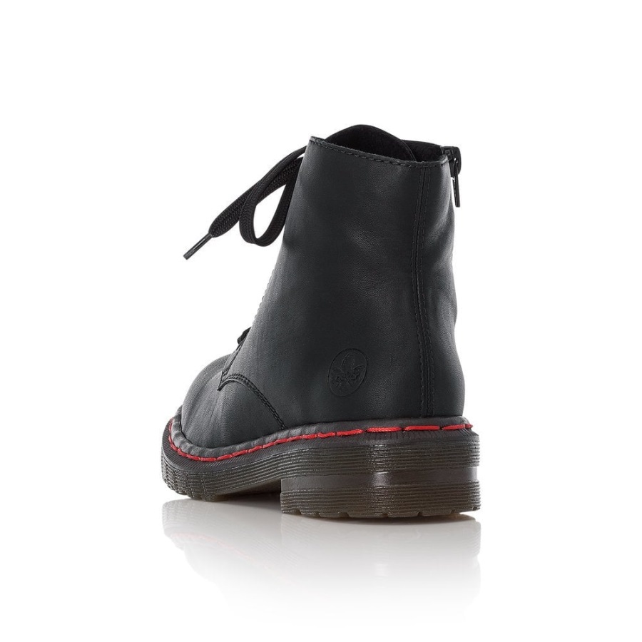 Mustat Rieker 76240 Naisten Saappaat