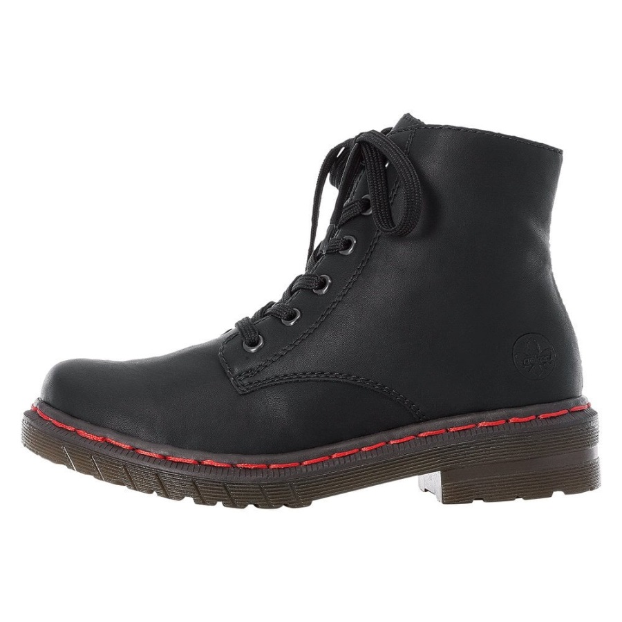 Mustat Rieker 76240 Naisten Saappaat