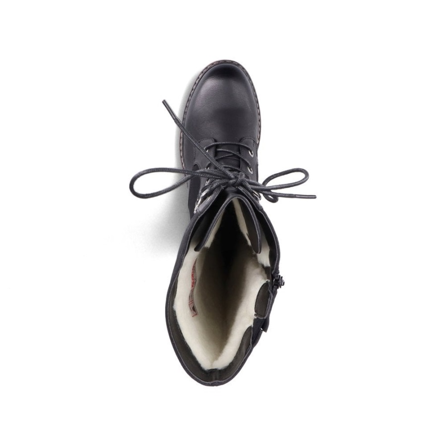 Mustat Rieker 94732 Naisten Polvisaappaat