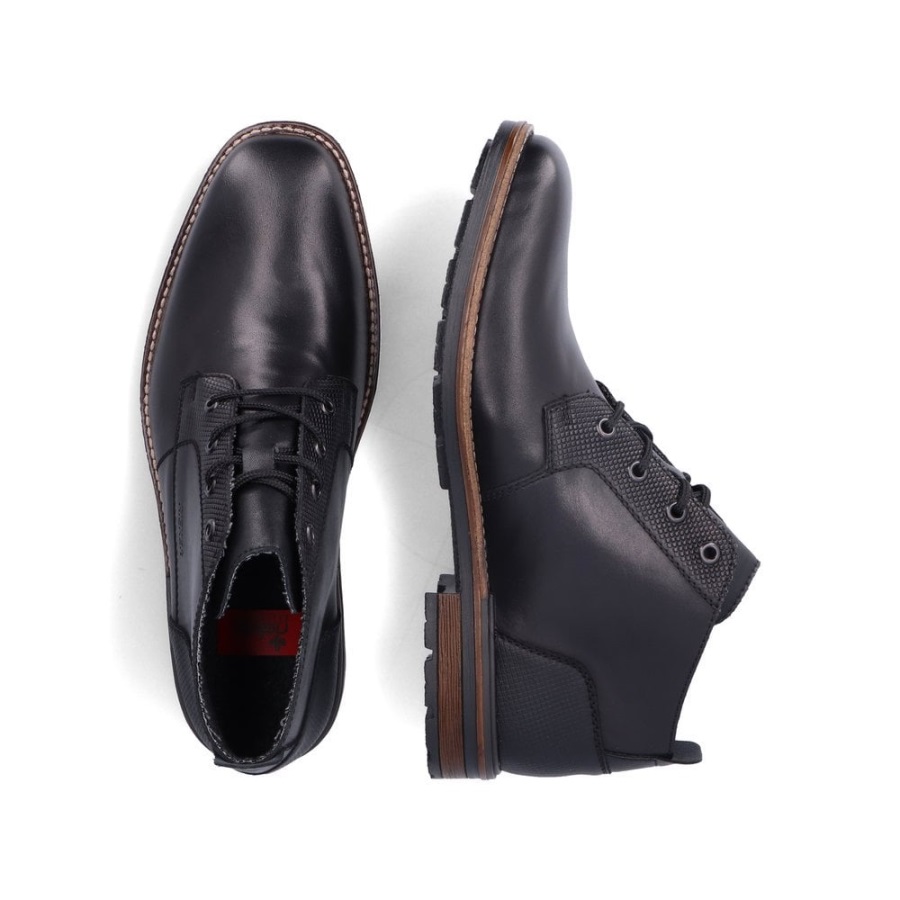 Mustat Rieker B1322 Miesten Saappaat