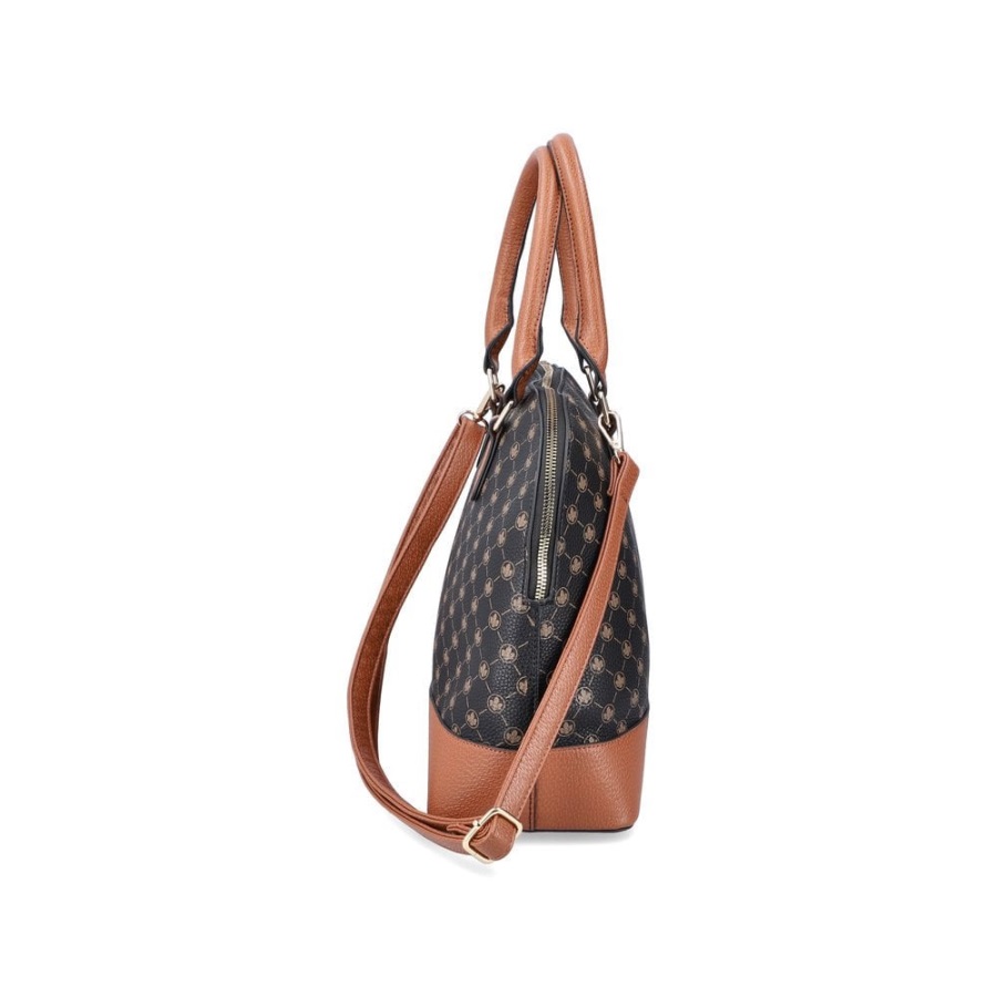 Musta Rieker H1401-00 Naisten Musta Vetoketjullinen Laukku