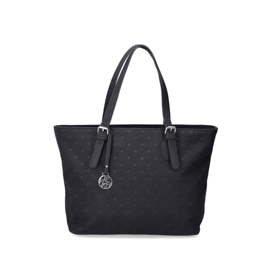 Musta Rieker H1491-00 Naisten Musta Vetoketjullinen Laukku