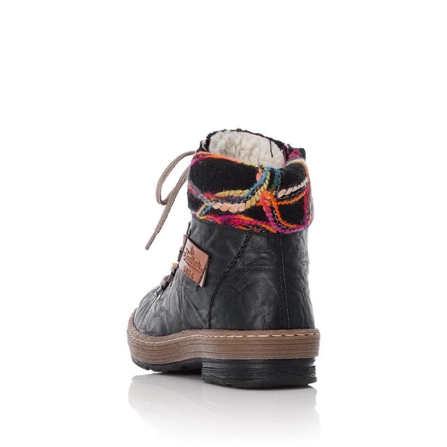 Mustat Rieker Z6743 Naisten Saappaat