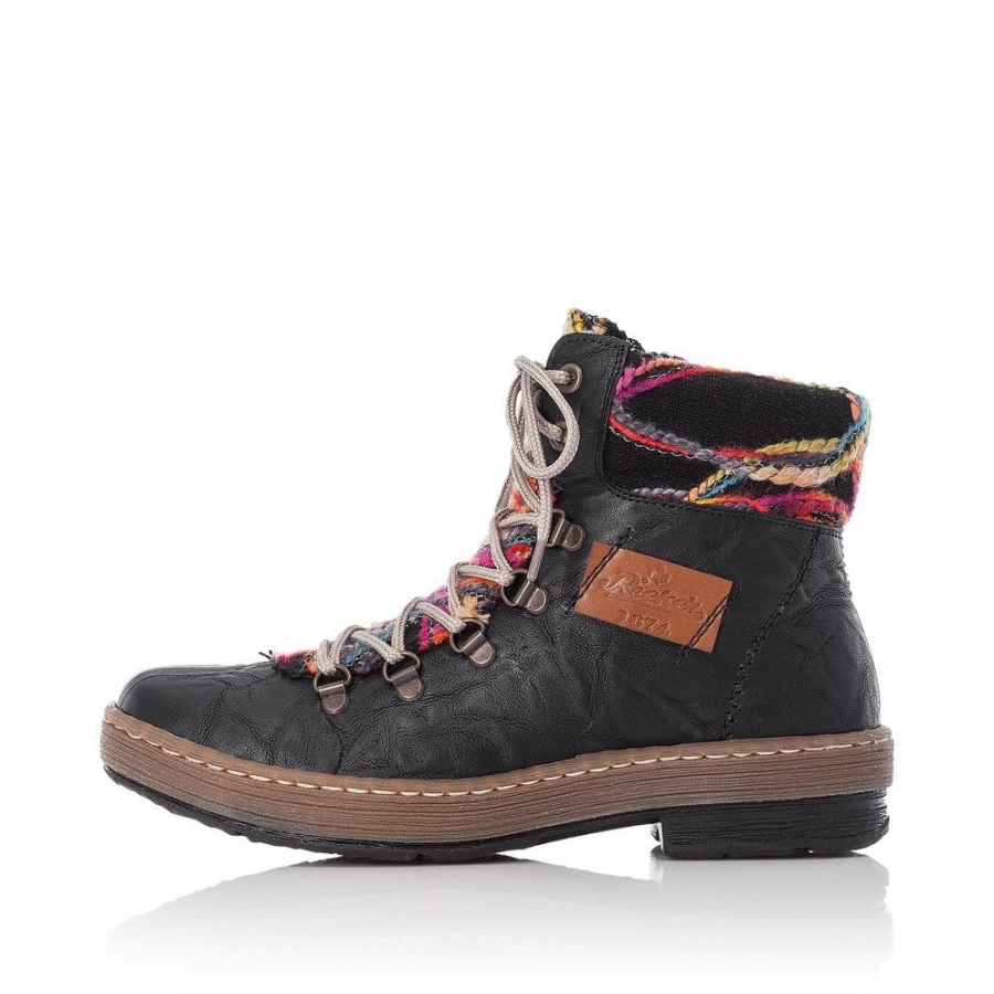 Mustat Rieker Z6743 Naisten Saappaat