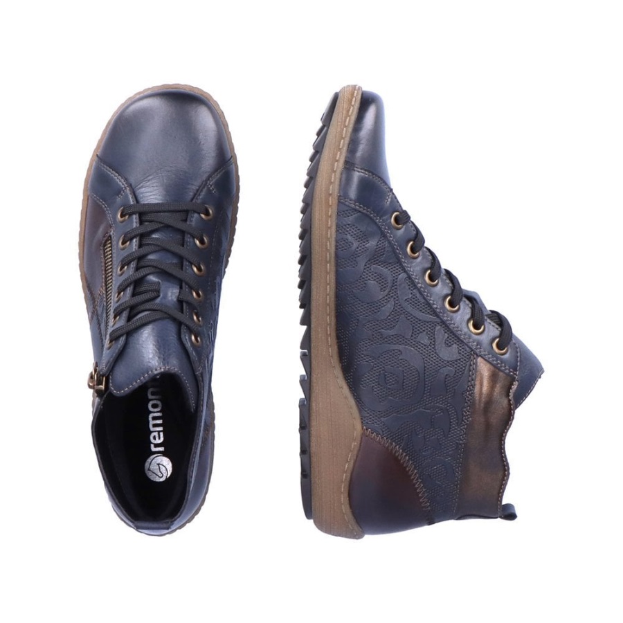 Rieker Blue Remonte R1467 Naisten Saappaat