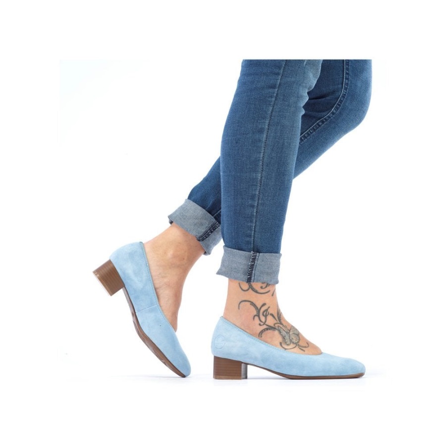 Siniset Rieker 49260 Naisten Slip-on Kengät