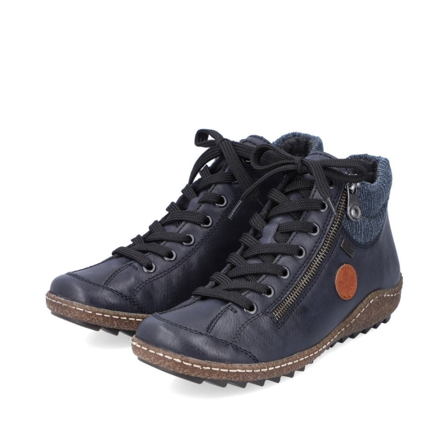 Siniset Rieker L7514 Naisten Saappaat