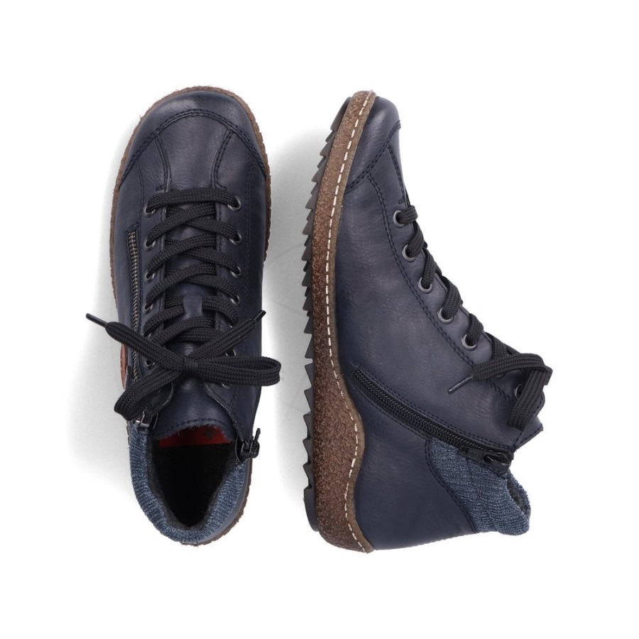 Siniset Rieker L7514 Naisten Saappaat