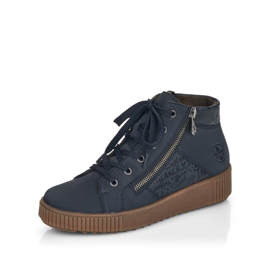 Siniset Rieker M6434 Naisten Saappaat