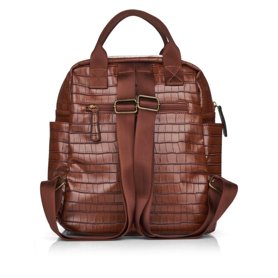 Rieker Brown Remonte Q0520-25 Naisten Ruskea Vetoketjullinen Laukku