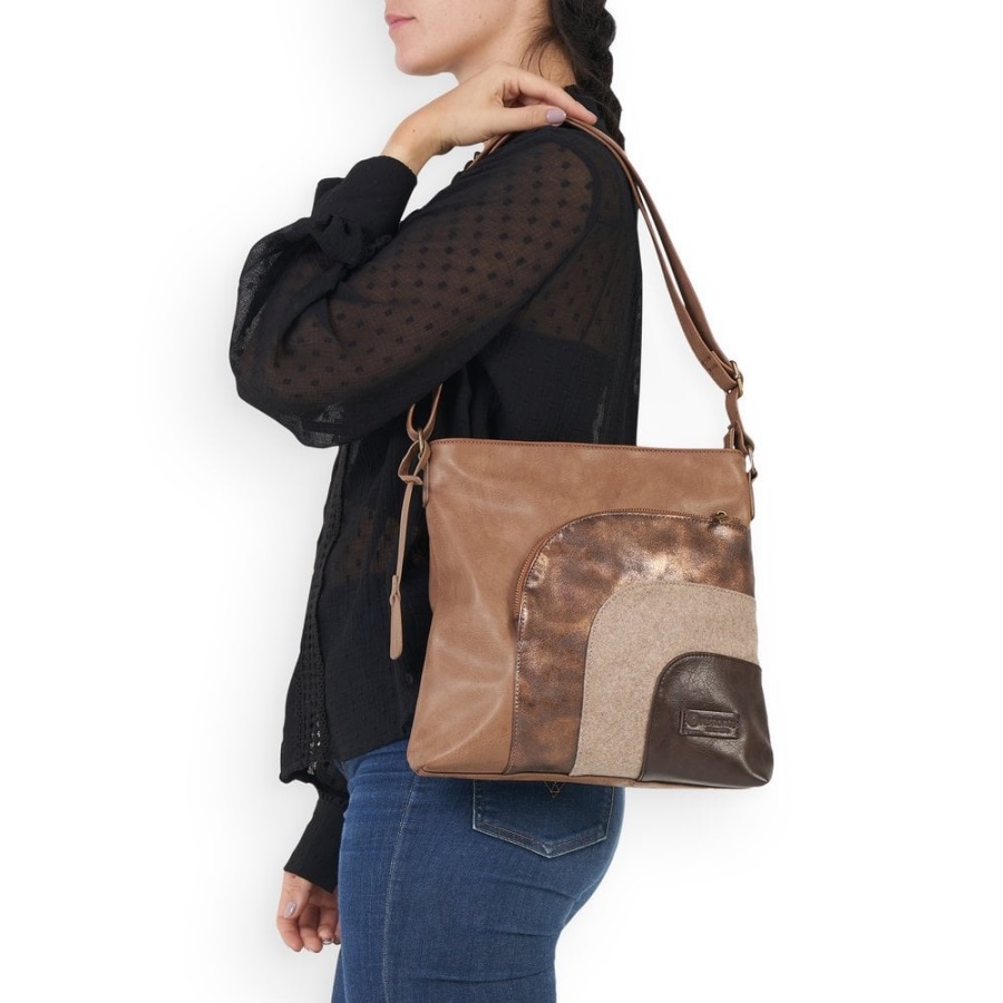 Rieker Brown Remonte Q0705-20 Naisten Ruskea Vetoketjullinen Laukku