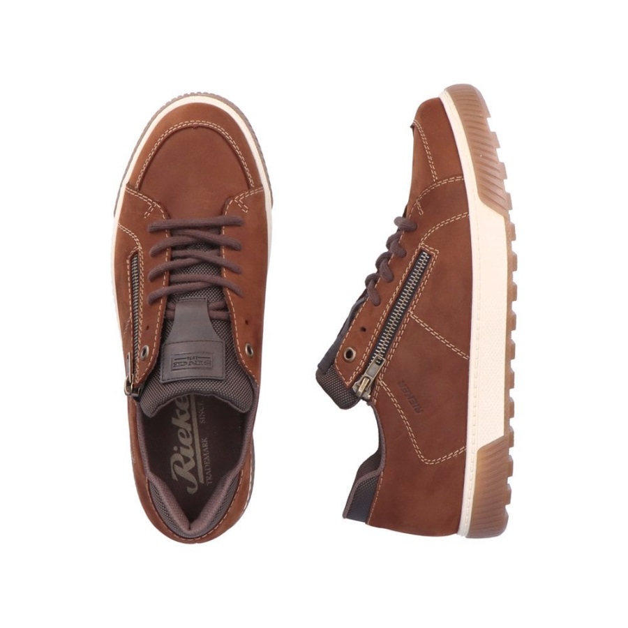 Ruskeat Rieker 18910 Miesten Kengät