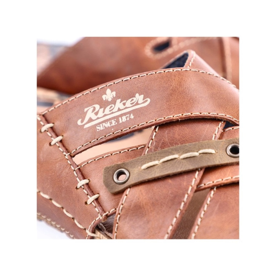 Ruskeat Rieker 21999 Miesten Sandaalit