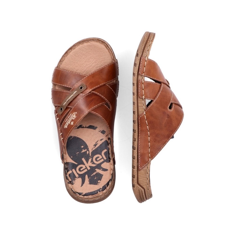 Ruskeat Rieker 21999 Miesten Sandaalit