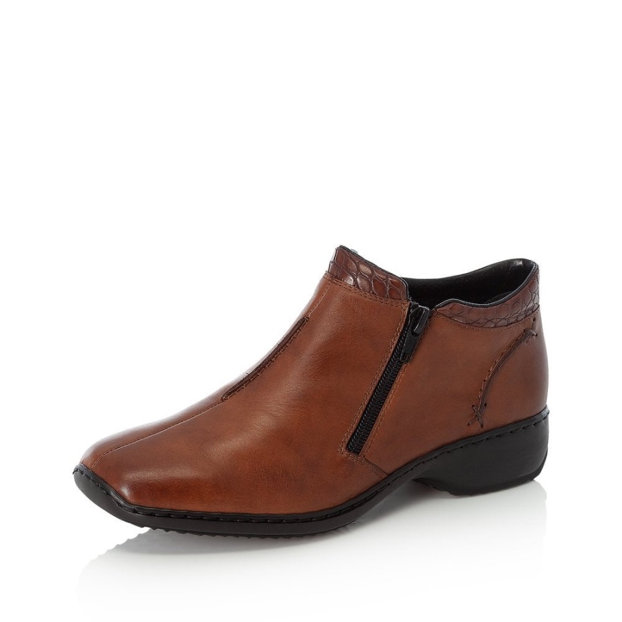 Ruskeat Rieker L3882 Naisten Saappaat