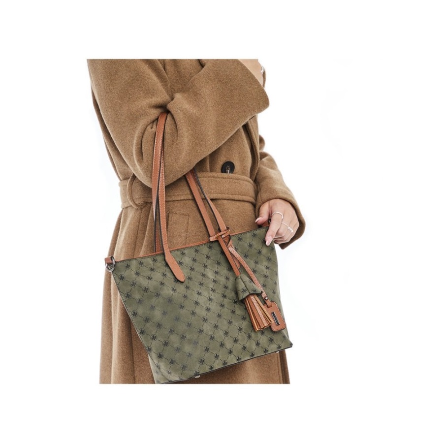 Vihreä Rieker H1305-54 Naisten Vihreä Vetoketjullinen Laukku