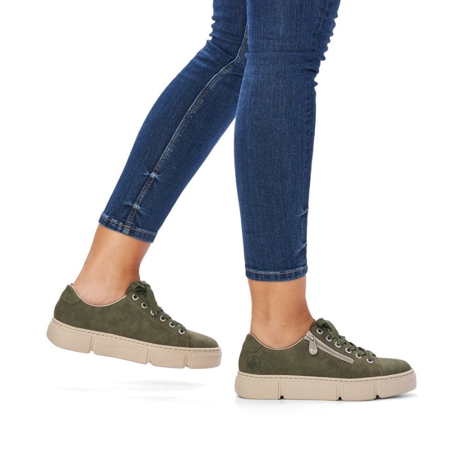 Vihreät Rieker N5935 Naisten Kengät