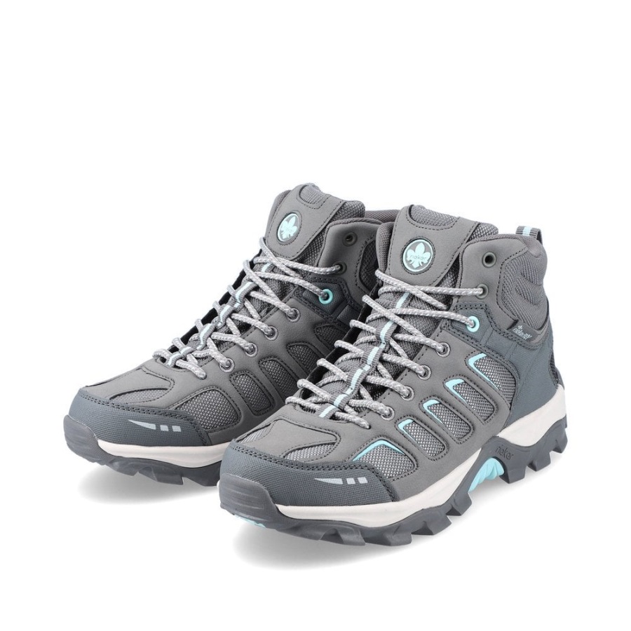 Harmaat Rieker X8820 Naisten Saappaat