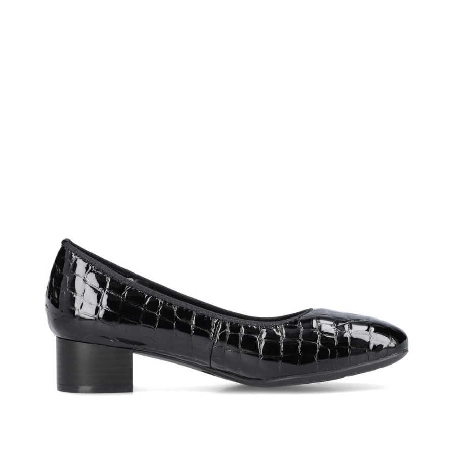 Rieker 49260 Naisten Slip-on Kengät Mustat