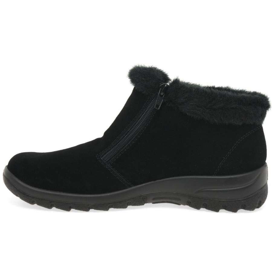 Mustat Rieker Ella Naisten Lämminvuoratut Nilkkurit