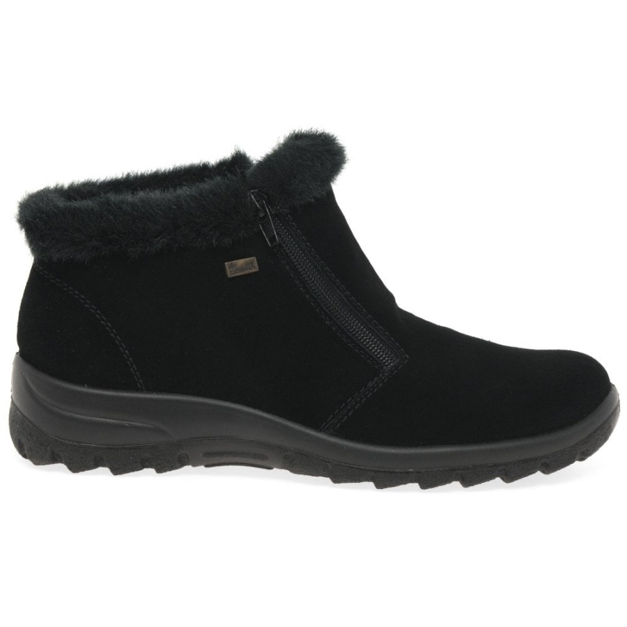 Mustat Rieker Ella Naisten Lämminvuoratut Nilkkurit