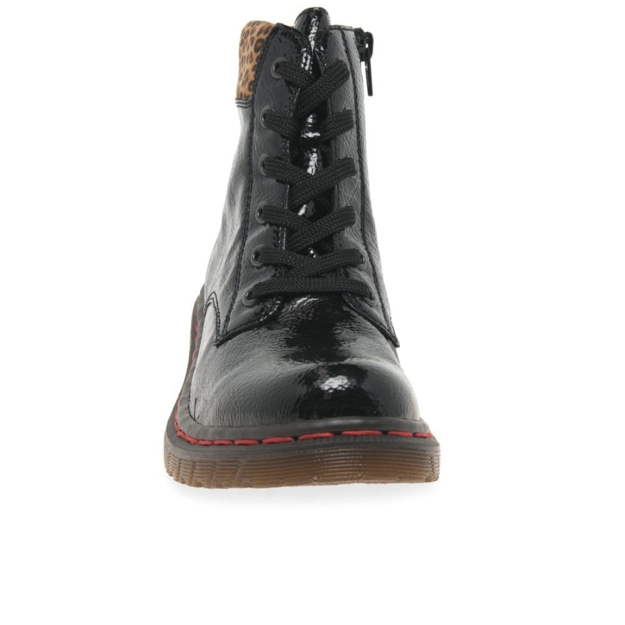 Mustat Rieker Leopard Ii Naisten Nilkkurit