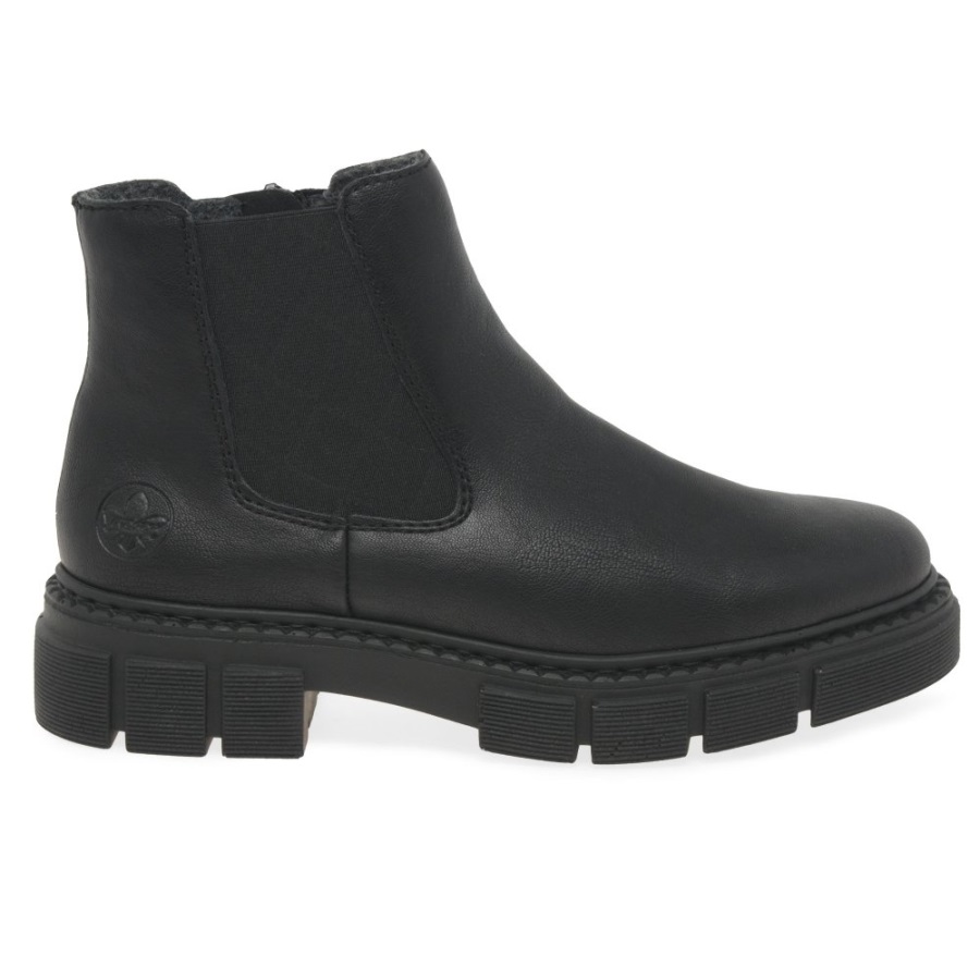 Mustat Rieker Nula Naisten Chelsea Saappaat