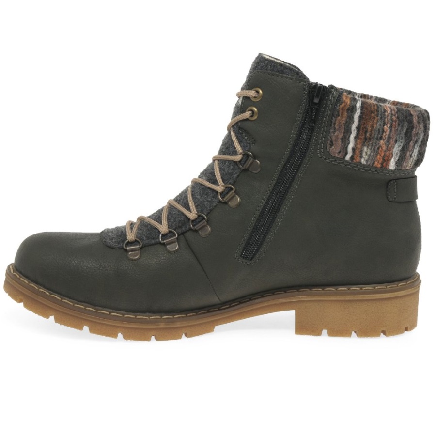 Forest Rieker Peak Naisten Casual Lace Up Kävelysaappaat