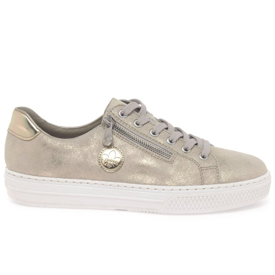 Kultaiset Rieker Delight Naisten Vapaat Nauhakengät