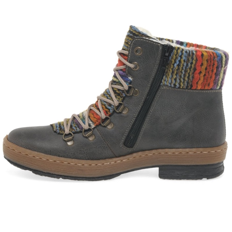 Grafiitti Rieker Smaragdi Naisten Retkeilijän Nilkkurit