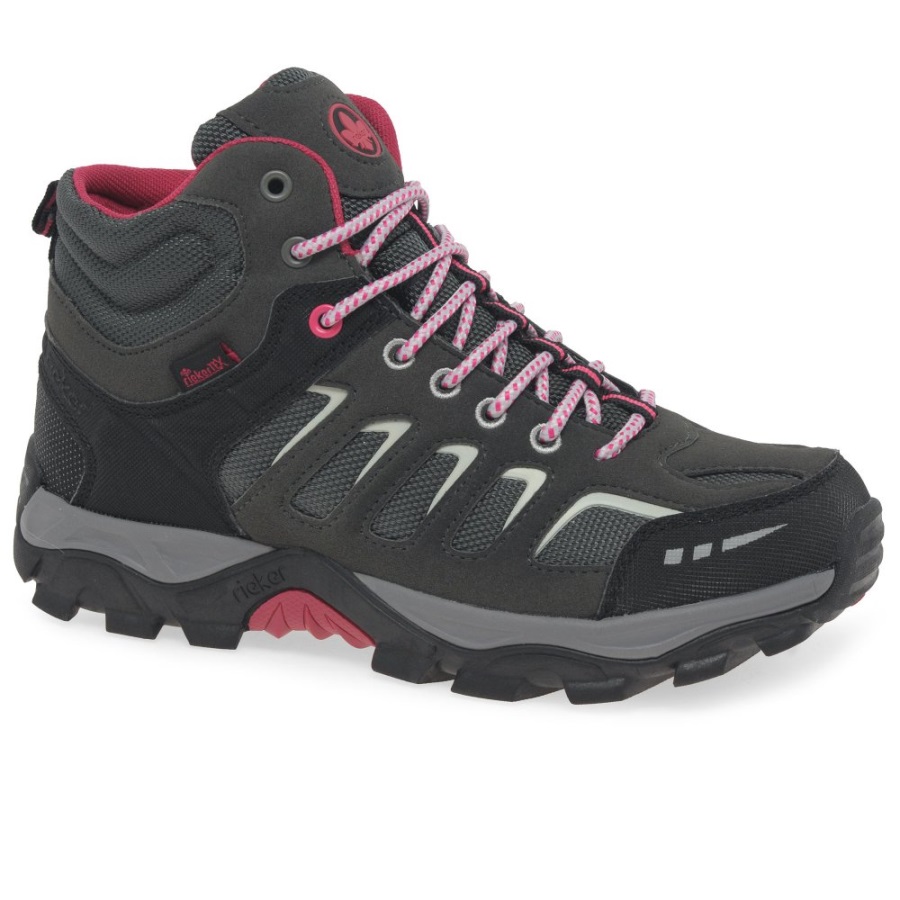 Harmaat Rieker Tiger Naisten Kävelysaappaat