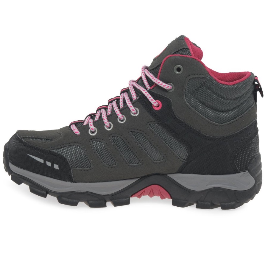 Harmaat Rieker Tiger Naisten Kävelysaappaat