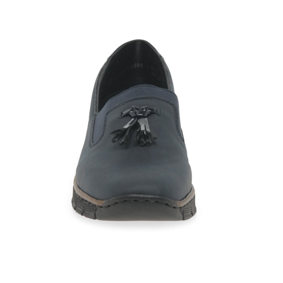 Navy Rieker Gleam Naisten Tupsuhousut