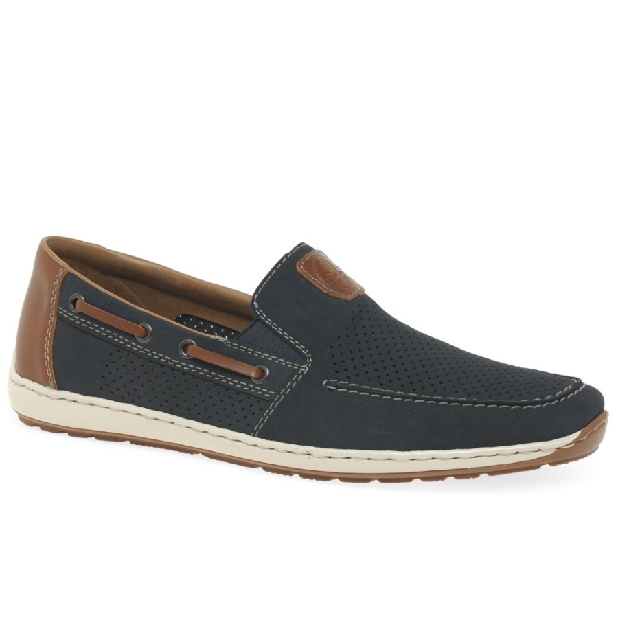Nubuck Rieker Mariner Miesten Slip Veneen Kengät