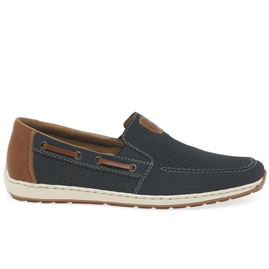 Nubuck Rieker Mariner Miesten Slip Veneen Kengät