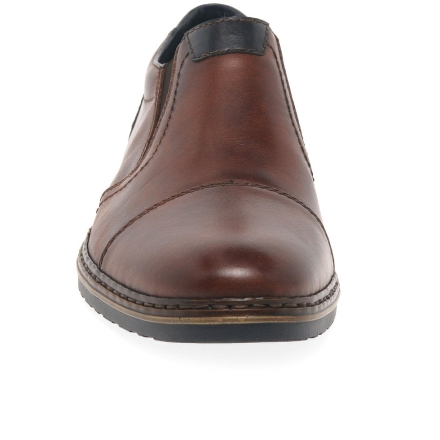Pähkinä Rieker Cleremont Miesten Muodollinen Slip On Kengät
