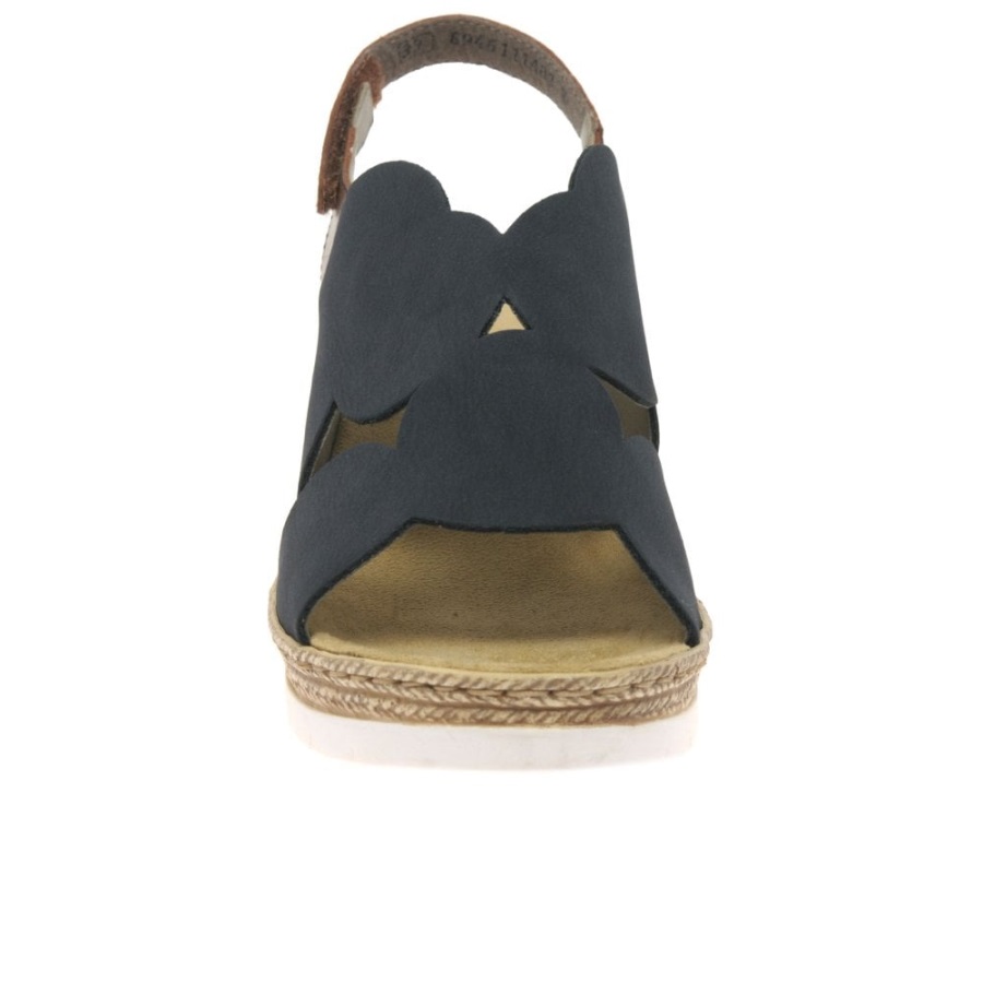 Rieker Ambient Naisten Wedge Sandaalit Pacific