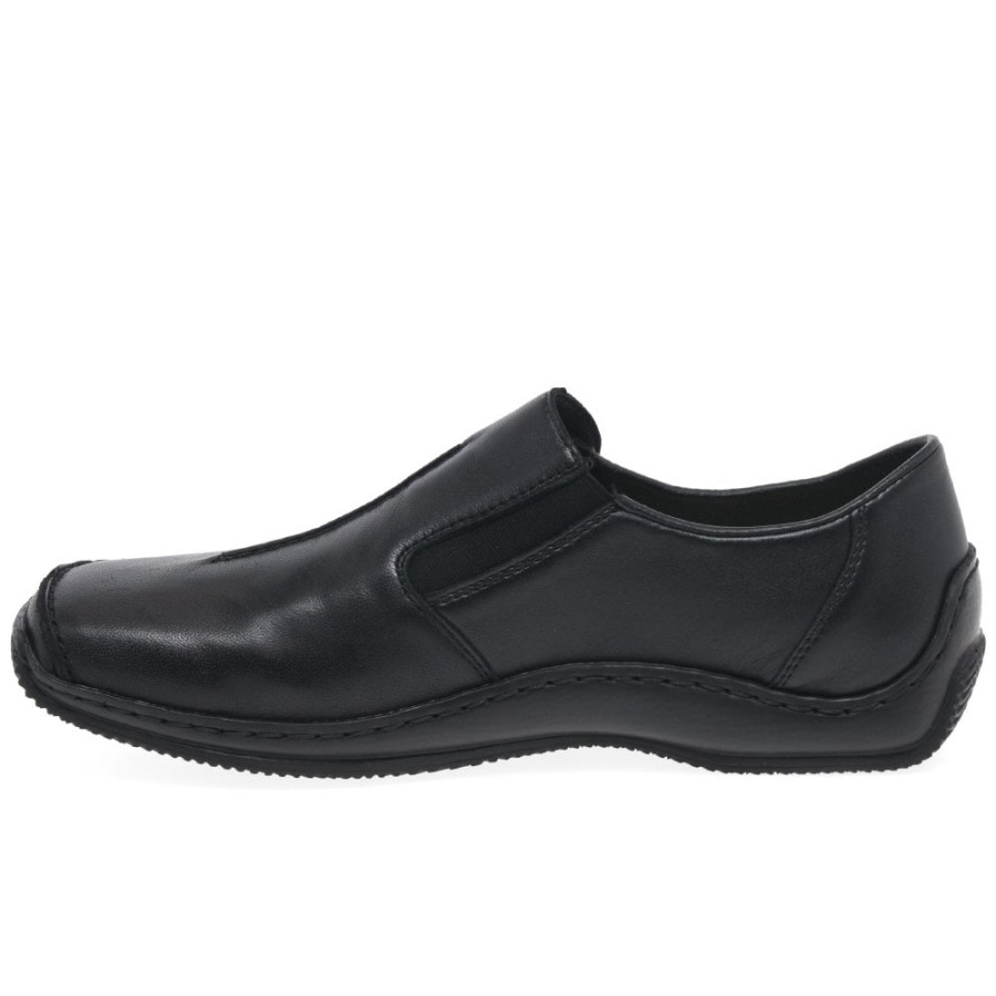 Rieker Celia Naisten Nahkainen Vapaa-ajan Kenkä Musta