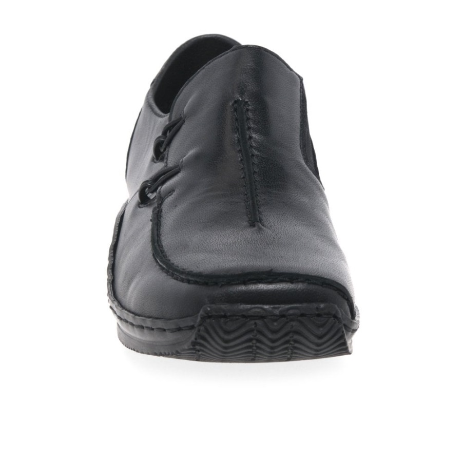 Rieker Celia Naisten Nahkainen Vapaa-ajan Kenkä Musta