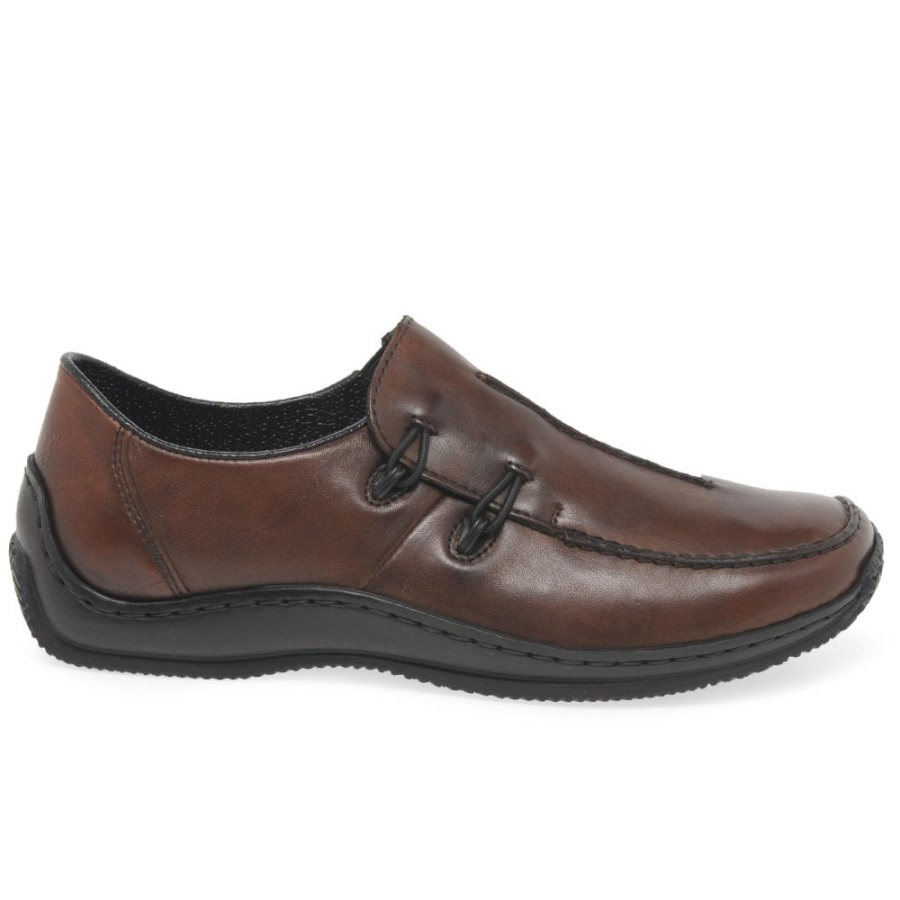 Rieker Celia Naisten Nahkainen Vapaa-ajan Kenkä Mahonki