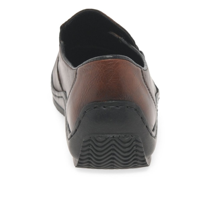 Rieker Celia Naisten Nahkainen Vapaa-ajan Kenkä Mahonki