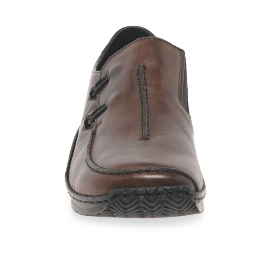 Rieker Celia Naisten Nahkainen Vapaa-ajan Kenkä Mahonki